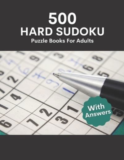 Cover for Pronob Kumar Singha · Hard Sudoku Puzzle Book for Adults with Answers (Paperback Bog) (2021)