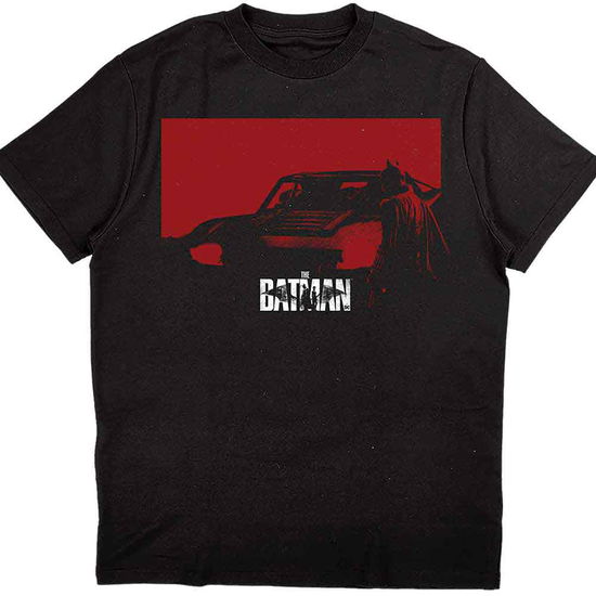 Cover for DC Comics · DC Comics Unisex T-Shirt: The Batman Red Car (Black) (T-shirt)