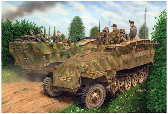 Cover for Dragon · Dragon - 1/72 Sd.kfz.251/7 Ausf.d W/2.8cm Spzb 41 At Gun (Legetøj)