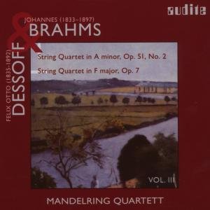 String Quartets - Brahms / Dessoff - Musik - AUDITE - 4022143975058 - 24. september 2007