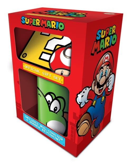 Super Mario (Yoshi) Mug Coaster Keychain Gift Set - Giftbox Pyramid - Libros - PYRAMID INTERNATIONAL - 5050293852058 - 6 de junio de 2023
