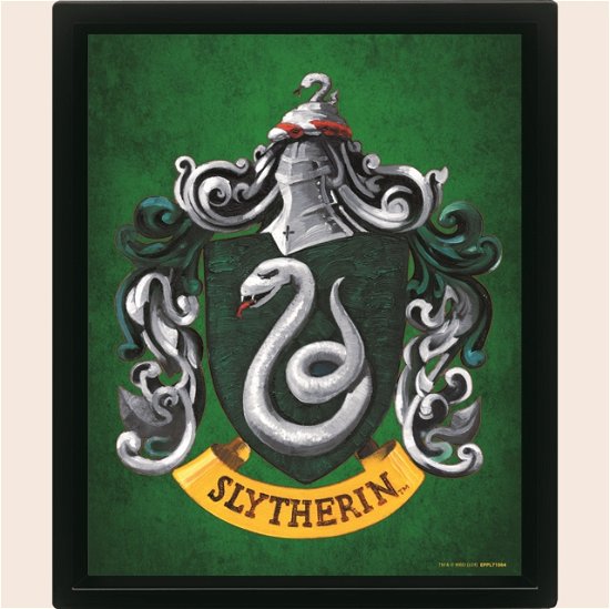 Cover for Harry Potter (Colourful Crest Slytherin) 3D Lenticular Poster (Framed) (Paperback Bog) (2024)