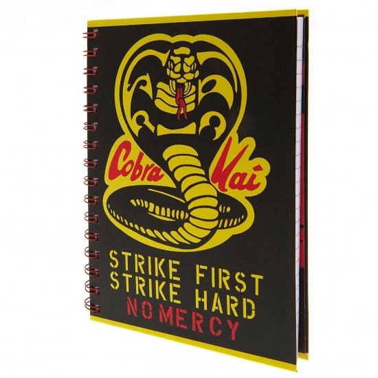 Cover for A5 Notebooks · Cobra Kai No Mercy A5 Wiro Notebook (Quaderno) (MERCH) (2023)