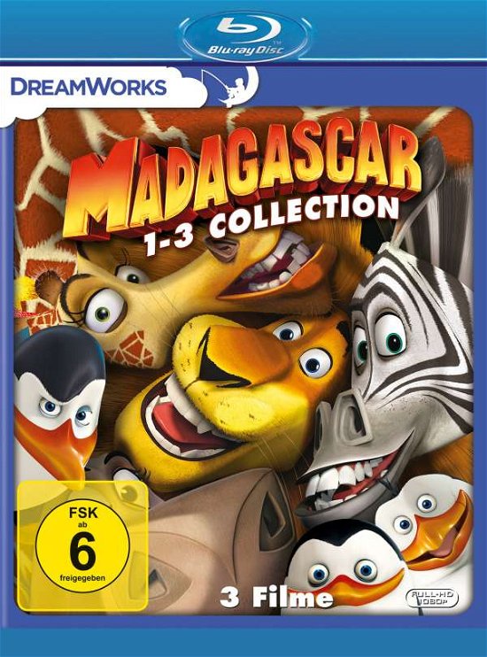 Cover for Keine Informationen · Madagascar 1-3 Collection (Blu-ray) (2018)