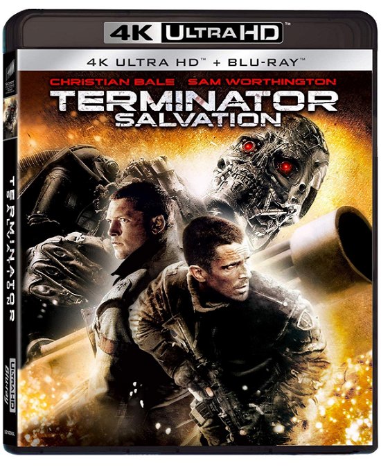 Cover for Christian Bale,danny Elfman,bryce Dallas Howard,michael Ironside,sam Worthington · Terminator Salvation (Blu-ray 4k Ultra Hd+blu-ray) (Blu-ray) (2019)