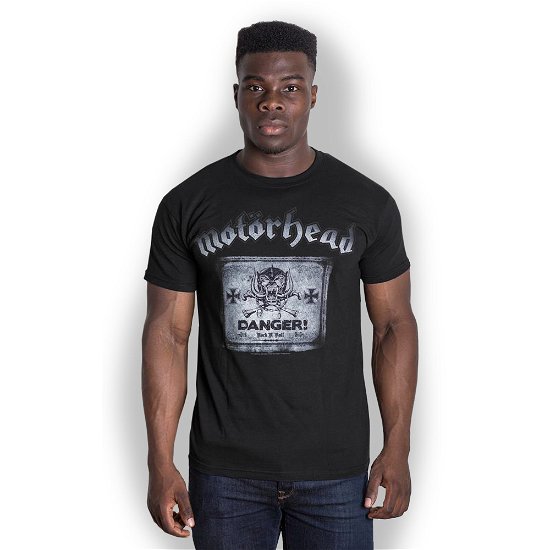 Motorhead Unisex T-Shirt: Danger - Motörhead - Merchandise - Global - Apparel - 5055295390058 - November 26, 2018