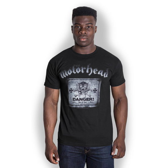 Motorhead Unisex T-Shirt: Danger - Motörhead - Produtos - Global - Apparel - 5055295390058 - 26 de novembro de 2018