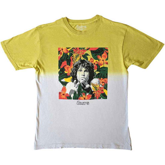 The Doors Unisex T-Shirt: Floral Square (Wash Collection) - The Doors - Produtos -  - 5056561034058 - 