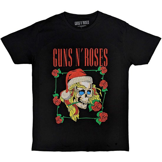 Guns N' Roses Unisex T-Shirt: Holiday Skull - Guns N Roses - Merchandise -  - 5056737213058 - 