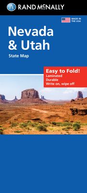 Rand McNally Easy to Fold: Nevada & Utah State Laminated Map - Rand McNally - Kirjat - Rand McNally - 9780528026058 - maanantai 18. lokakuuta 2021