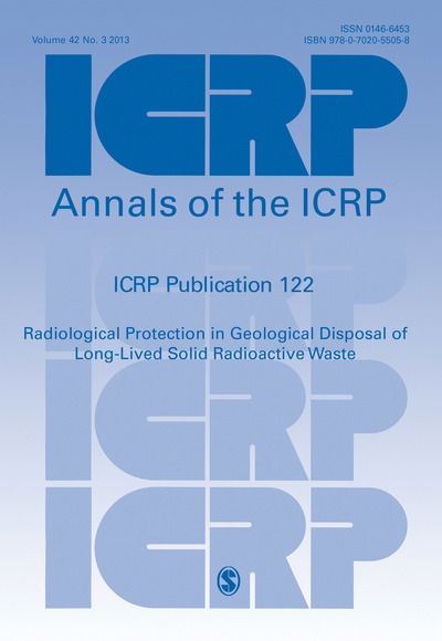 Cover for Icrp · ICRP Publication 122: Radiological Protection in Geological Disposal of Long-Lived Solid Radioactive Waste - Annals of the ICRP (Paperback Bog) (2013)