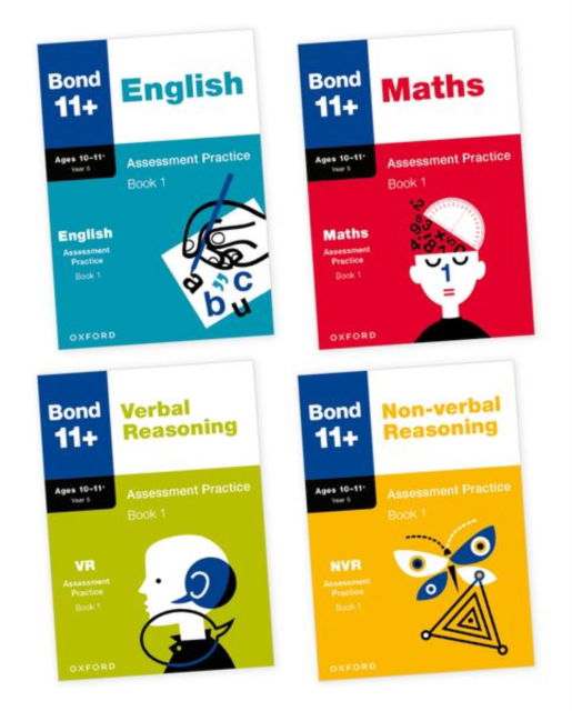 Cover for Bond 11+ · Bond 11+: Bond 11+ English, Maths, Non-verbal Reasoning, Verbal Reasoning Assessment Practice: 10-11+ Years Bundle - Bond 11+ (Book) (2024)