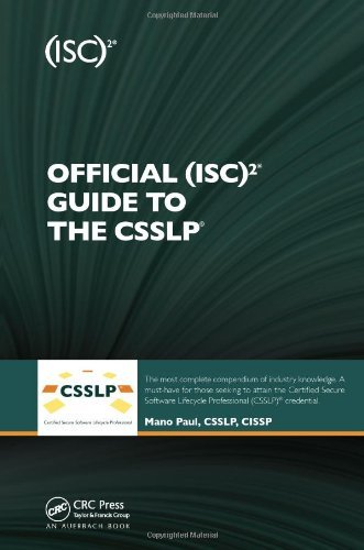 Cover for Paul, Mano (SecuRisk Solutions, Pflugerville, Texas, USA) · Official (ISC)2 Guide to the CSSLP - ISC2 Press (Inbunden Bok) (2011)