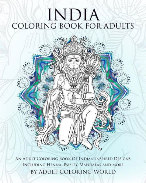 Cover for Adult Coloring World · India Coloring Book For Adults (Pocketbok) (2015)