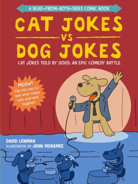 Cover for David Lewman · Cat Jokes vs. Dog Jokes / Dog Jokes vs. Cat Jokes: A Read-from-Both-Sides Comic Book (Taschenbuch) (2023)