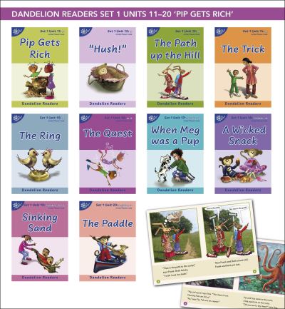 Phonic Books Dandelion Readers Set 1 Units 11-20: Consonant digraphs and simple two-syllable words - Phonic Books Beginner Decodable Readers - Phonic Books - Books - Dorling Kindersley Ltd - 9781907170058 - October 30, 2006