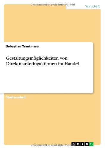 Cover for Trautmann · Gestaltungsmöglichkeiten von (Book) [German edition] (2011)