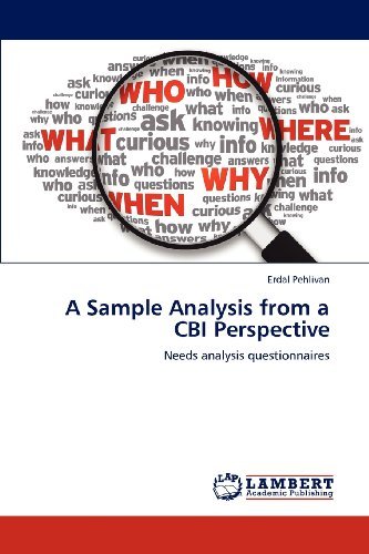Cover for Erdal Pehlivan · A Sample Analysis from a Cbi Perspective: Needs Analysis Questionnaires (Paperback Bog) (2012)