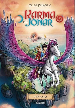 Cover for Zelda Falkeøje · Karma og Jonar: Karma og Jonar (3) - Lyras ø (Bound Book) [1º edição] (2023)