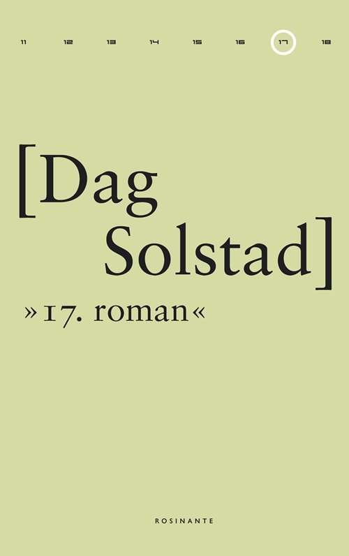 Cover for Dag Solstad · 17. Roman (Sewn Spine Book) [1er édition] (2010)