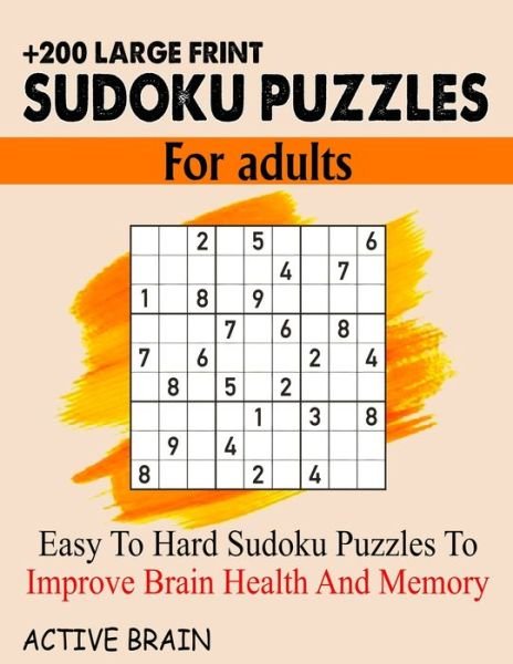 Cover for Active Brain · Large Print Sudoku Puzzles for Adults (Taschenbuch) (2020)