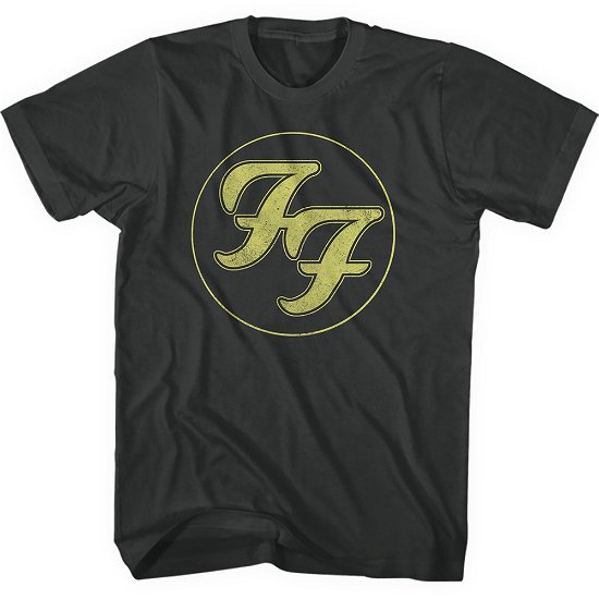 Foo Fighters Unisex T-Shirt: Gold FF Logo - Foo Fighters - Marchandise -  - 5056012043059 - 