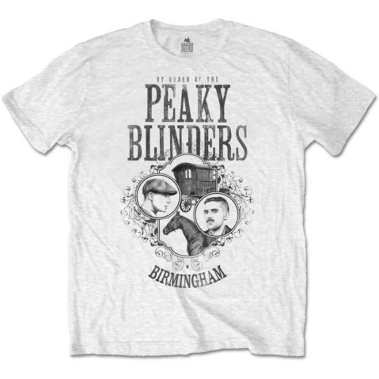 Cover for Peaky Blinders · Peaky Blinders Unisex T-Shirt: Horse &amp; Cart (T-shirt) [size S] [White - Unisex edition] (2020)