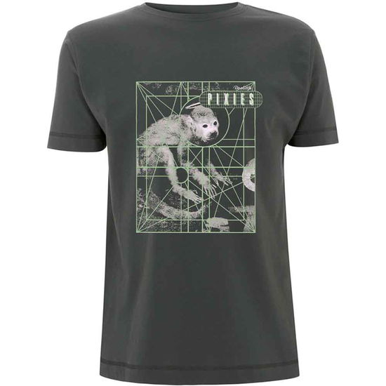 Cover for Pixies · Pixies Unisex T-Shirt: Monkey Grid (T-shirt) [size S] [Grey - Unisex edition]