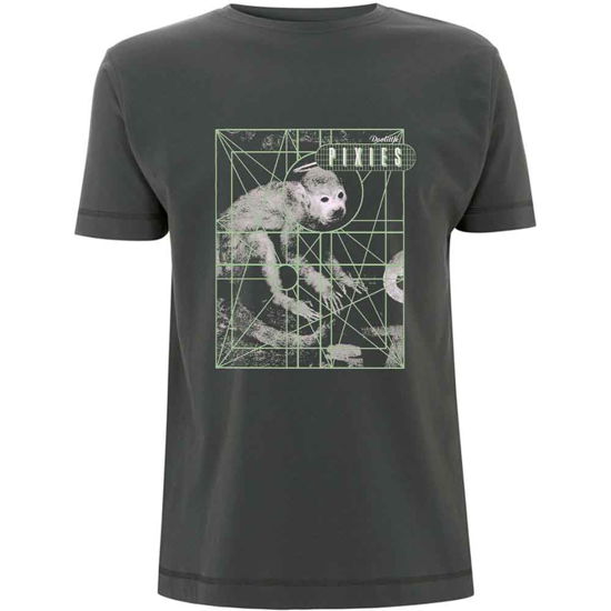 Pixies Unisex T-Shirt: Monkey Grid - Pixies - Koopwaar -  - 5056187734059 - 