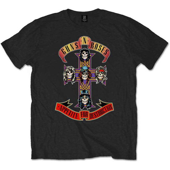 Cover for Guns N Roses · Guns N' Roses Unisex T-Shirt: Appetite for Destruction (XXXX-Large) (T-shirt) [Black - Unisex edition]