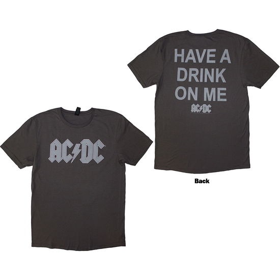 Cover for AC/DC · AC/DC Unisex T-Shirt: Have A Drink On Me (Back Print) (T-shirt) [size S] (2024)