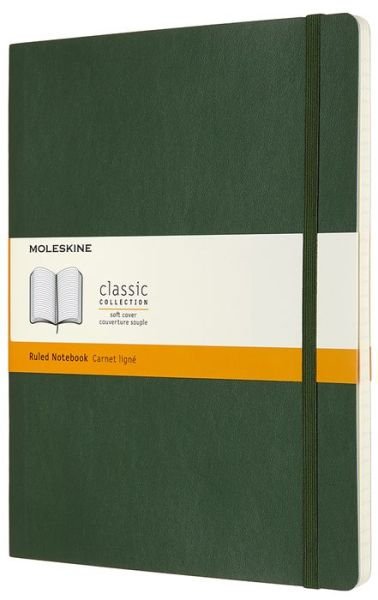 Cover for Moleskine Extra Large Ruled Softcover Notebook: Myrtle Green (Schreibwaren) (2019)