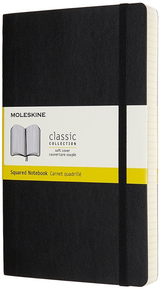 Cover for Expanded Large Squared Softcov · Moleskine Expanded Large Squared Softcover Notebook: Black (Paperback Bog) (2019)