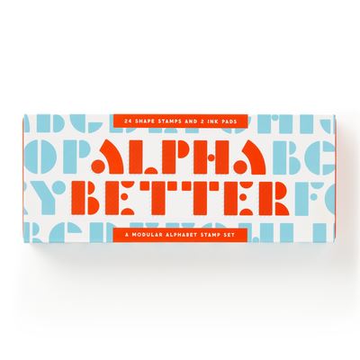 Alpha Better Stamp Set - Brass Monkey - Books - Galison - 9780735377059 - March 15, 2024