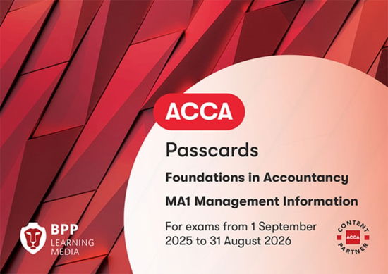 Cover for BPP Learning Media · FIA Management Information MA1: Passcards (Spiral Book) (2025)