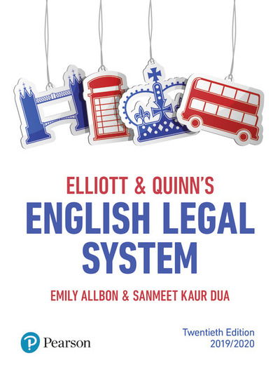 Elliott & Quinn's English Legal System - Emily Allbon - Książki - Pearson Education Limited - 9781292251059 - 19 czerwca 2019