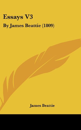 Cover for James Beattie · Essays V3: by James Beattie (1809) (Hardcover Book) (2008)