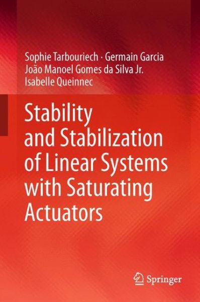 Cover for Sophie Tarbouriech · Stability and Stabilization of Linear Systems with Saturating Actuators (Taschenbuch) [2011 edition] (2014)