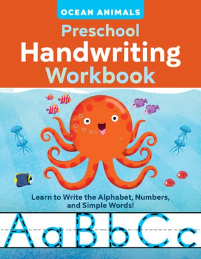 Cover for Rockridge Press · Ocean Animals Preschool Handwriting Workbook (Book) (2021)