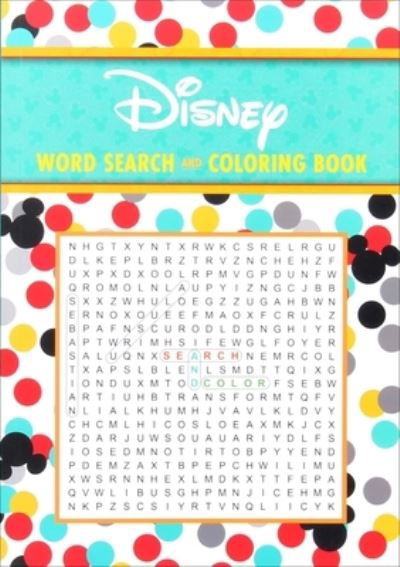 Cover for Editors of Thunder Bay Press · Disney Word Search and Coloring Book (Buch) (2020)