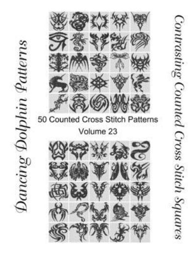 Cover for Dancing Dolphin Patterns · Contrasting Counted Cross Stitch Squares (Paperback Book) (2019)