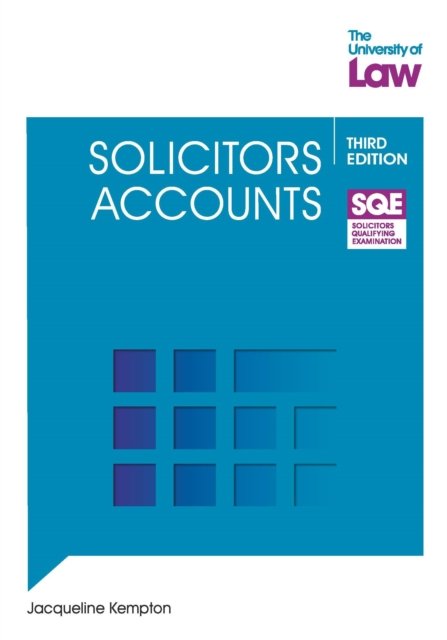 Cover for Jacqueline Kempton · SQE - Solicitors Accounts 3e - SQE1 (Taschenbuch) [New edition] (2023)