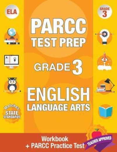 Cover for Parcc Ela Test Prep Team · Parcc Test Prep Grade 3 English (Pocketbok) (2018)