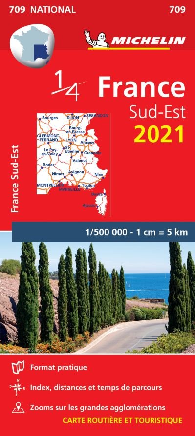 Cover for Michelin · Southeastern France 2021 - Michelin National Map 709: Maps (Kort) (2021)