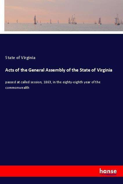 Cover for Virginia · Acts of the General Assembly o (Buch)