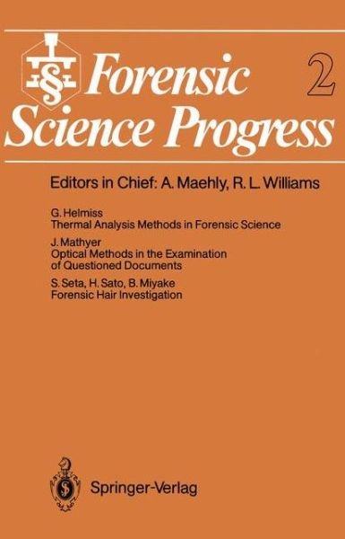 Cover for G Nter Hellmiss · Forensic Science Progress - Forensic Science Progress (Paperback Book) [Softcover reprint of the original 1st ed. 1988 edition] (2011)