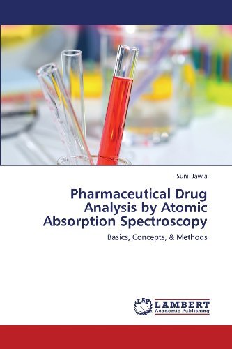 Cover for Sunil Jawla · Pharmaceutical Drug Analysis by  Atomic Absorption Spectroscopy: Basics, Concepts, &amp; Methods (Paperback Book) (2013)