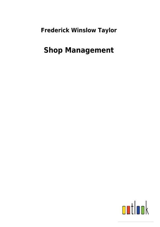 Cover for Taylor · Shop Management (Bog) (2018)