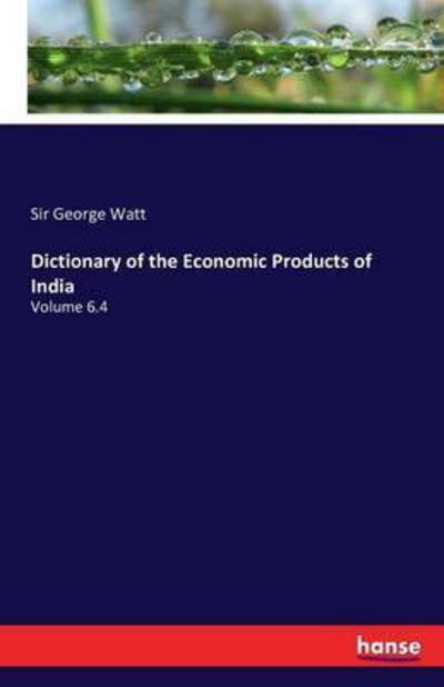 Cover for Watt · Dictionary of the Economic Product (Bok) (2016)
