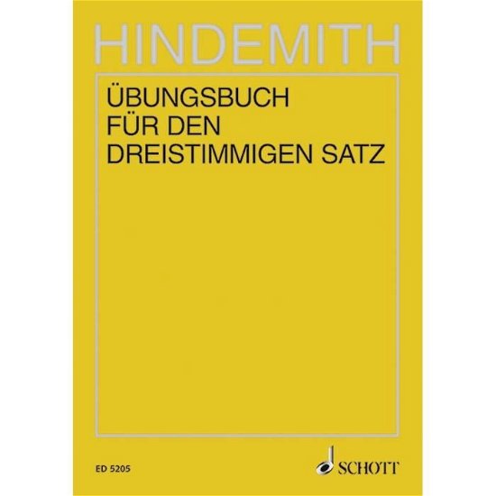 Cover for Paul Hindemith · Unterweisung im Tonsatz Band 3 (Book) (2011)